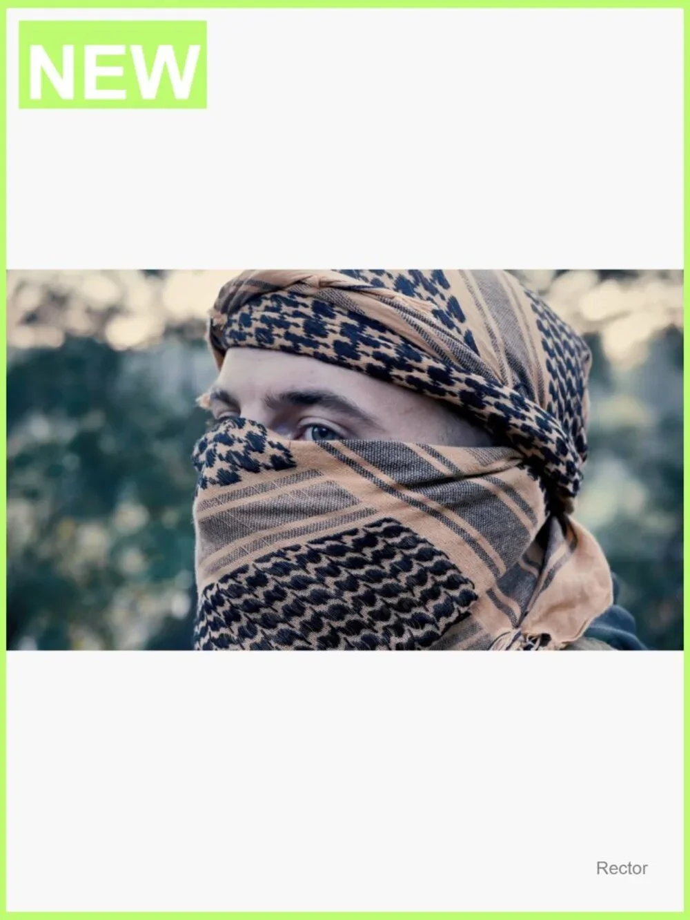 Tactical Shemagh Scarf 100% Cotton Keffiyeh Wrap for Men and Women